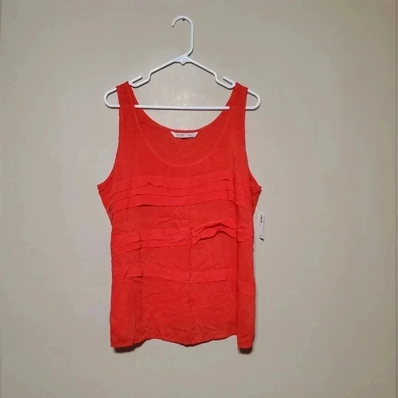 Old Navy Women’s Size XL Sleeveless Top Orange Tank Blouse NWT - Picture 1 of 5
